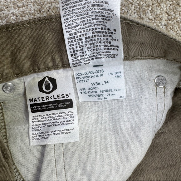 Levi's 505 Regular Tan Straight Jeans Casual Style Size 36x34 - Picture 15 of 15